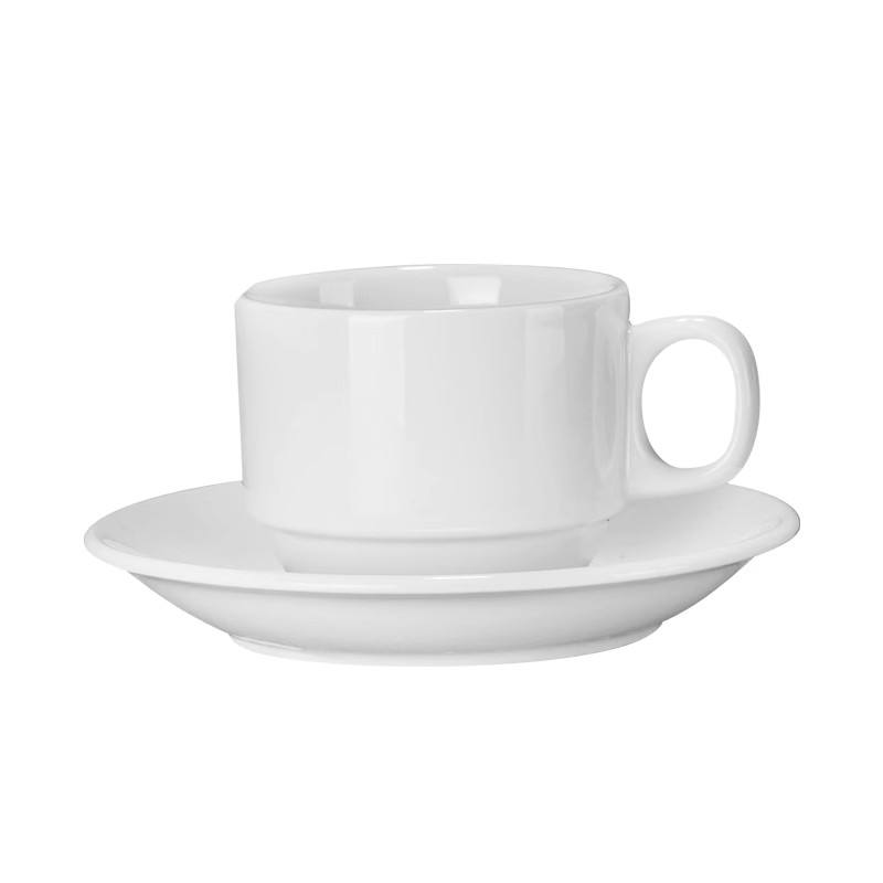 Customized Coffee Thickness Milk Cup Solid Color Mug Romantic Melamine Cup With Handle with Saucer