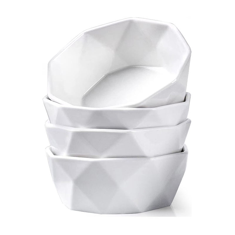Diamond Design Unbreakable Salad Mixing Bowl Set Polished Melamine for Camping Custom Logo Factory Customized Creative
